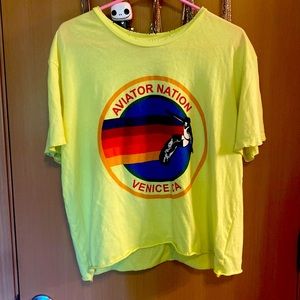 Aviator Nation Neon Yellow Tshirt